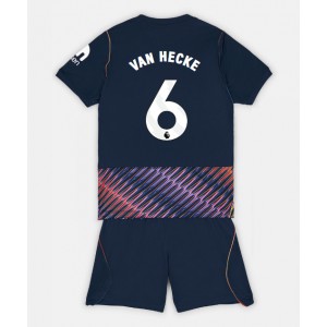 Tottenham Hotspur Jan Paul van Hecke #6 Jalkapallovaatteet Lasten Vieraspeliasu 2026-27 Lyhythihainen (+ Lyhyet housut)